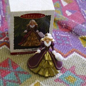 Vintage 1996 NEW IN BOX "Holiday Barbie" Hallmark Keepsake Ornament